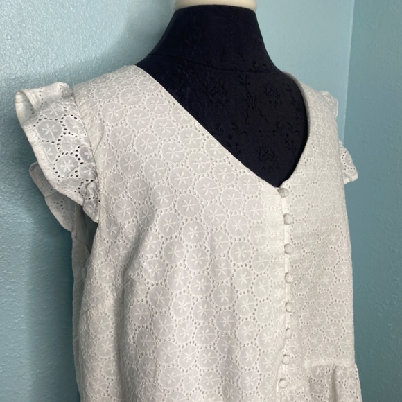 NWT Joie White Eyelet Mommy & Me Dress - Picture 4 of 13